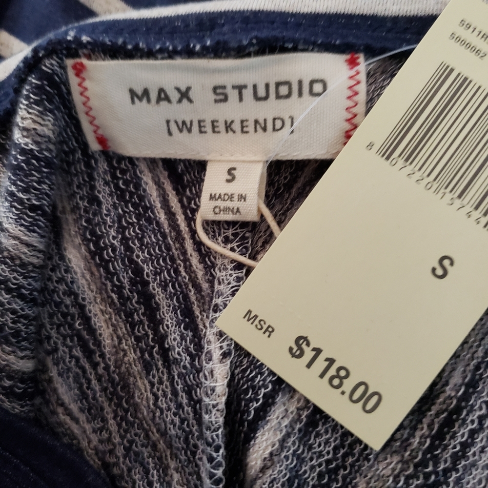 Max Studio black & white chevron dress size Small - Picture 7 of 7